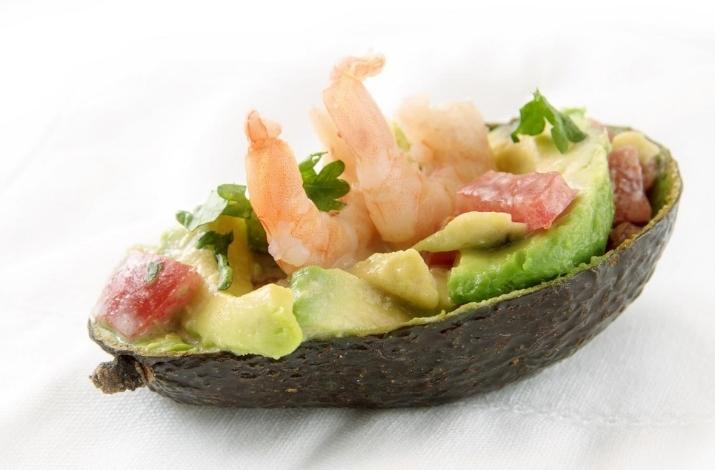 Avocado Stuffed with Shrimp and Herbs