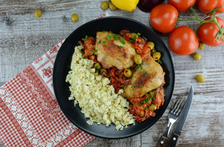 Chicken Stew with Cauliflower Rice