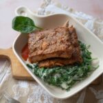 Slow-Baked Ribs with Creamed Spinach